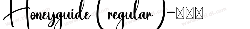 Honeyguide (regular)字体转换